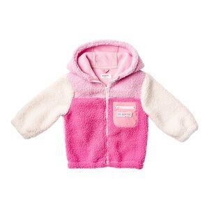 Ms. Rachel Fuzzy Colourblock Jacket, 12-18 months